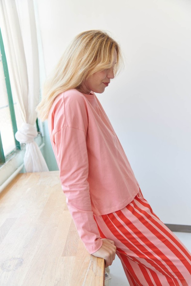 Pyjama Manches Longues Coton Retro Lines