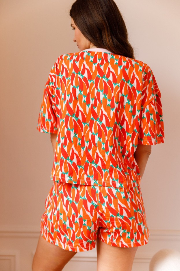 Pyjama Short En Coton Pimientos