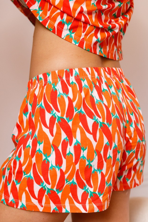 Pyjama Short En Coton Pimientos
