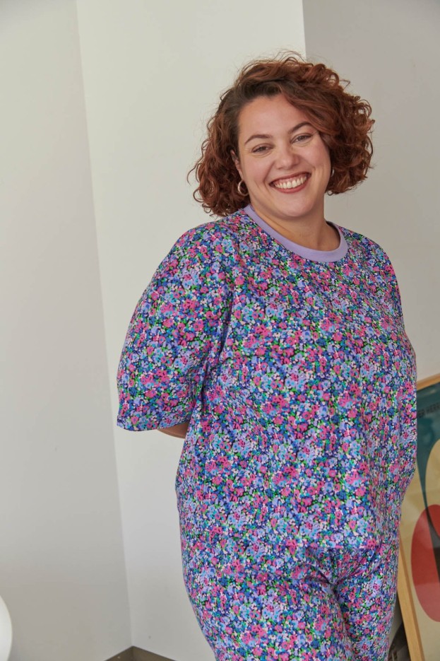 Pyjama Long Coton Conffetis Violet