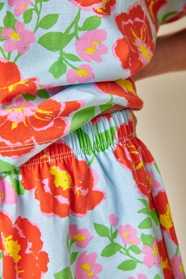 Pyjama Short En Coton Rosa Bleu