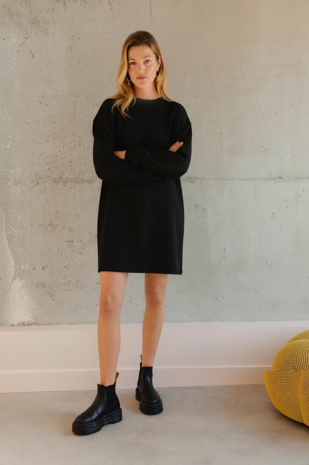 Robe Sweat Coton Bio Noir