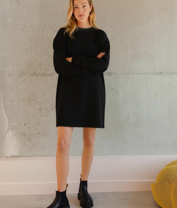 Robe Sweat Coton Bio Noir
