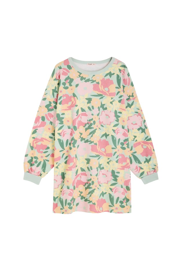 Robe Sweat En Coton Allamanda Vert