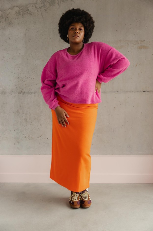 Sweat Cocoon 100% Coton - Fushia