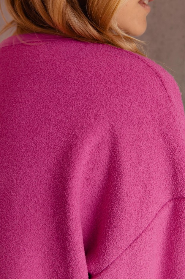Sweat Cocoon 100% Coton - Fushia