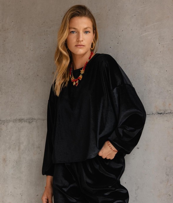 Sweat Velours Noir
