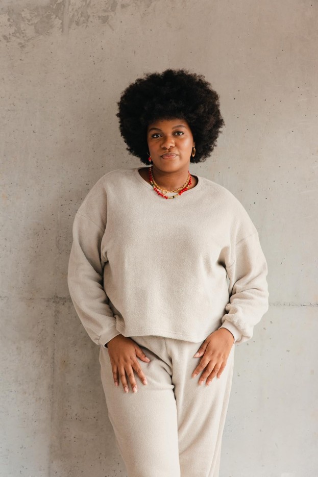 Sweat  Coton Cocoon Beige