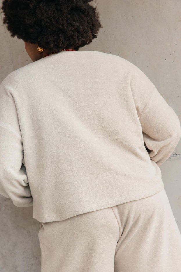 Sweat  Coton Cocoon Beige