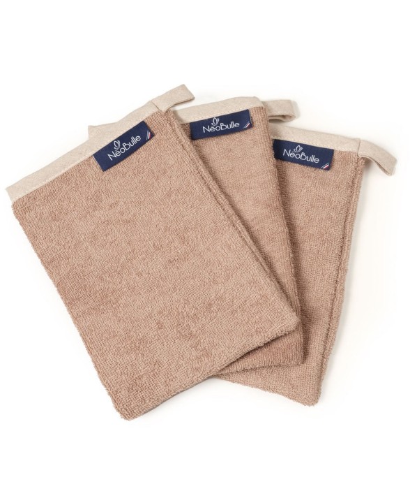 Lot de 3 gants de toilette...