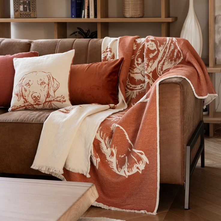 Housse de coussin Jacquard coton