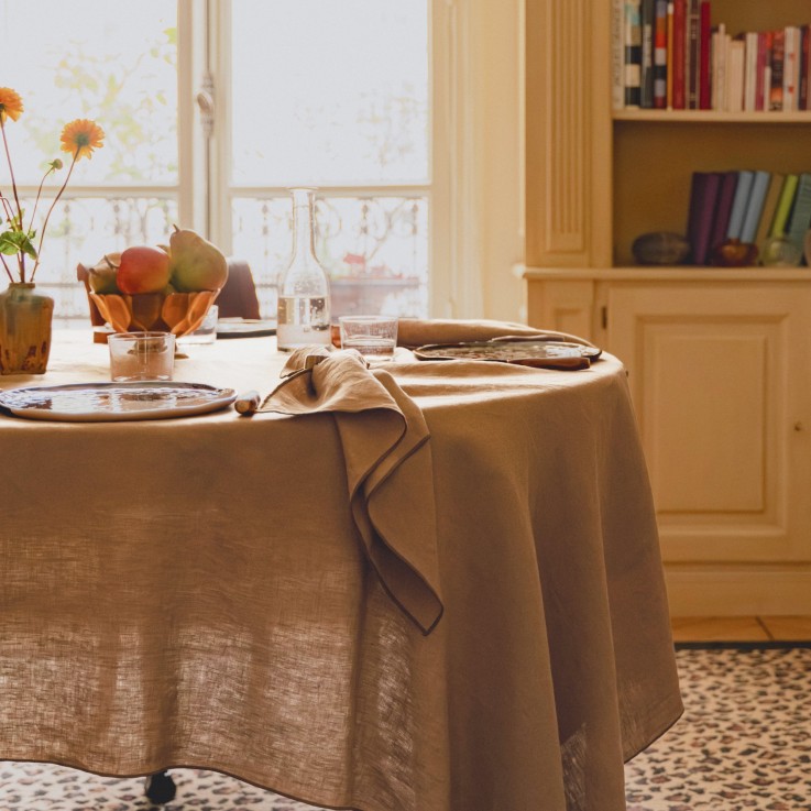Nappe en lin lavé