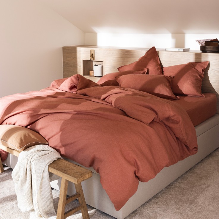 Housse de couette en lin lavé