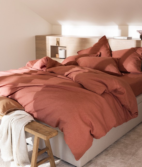 Housse de couette en lin lavé