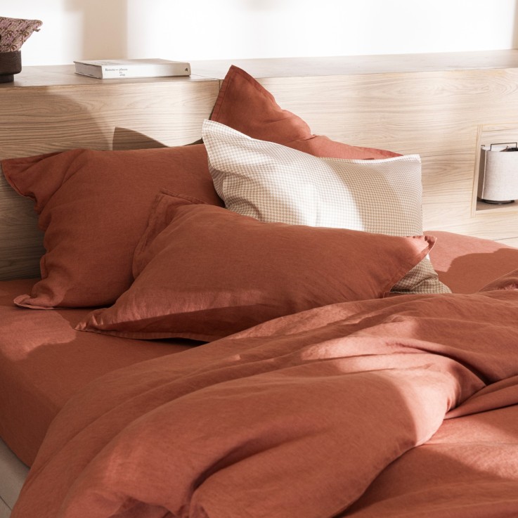 Housse de couette en lin lavé