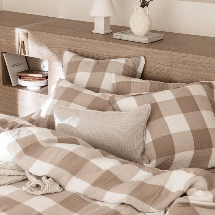 Housse de couette tissée gaze de coton