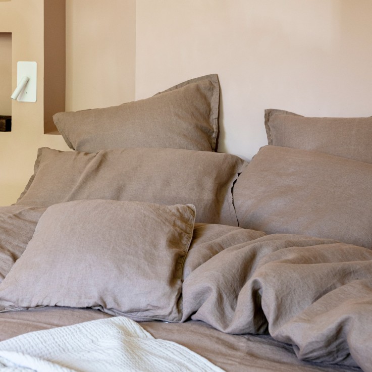 Housse de couette en chanvre lavé