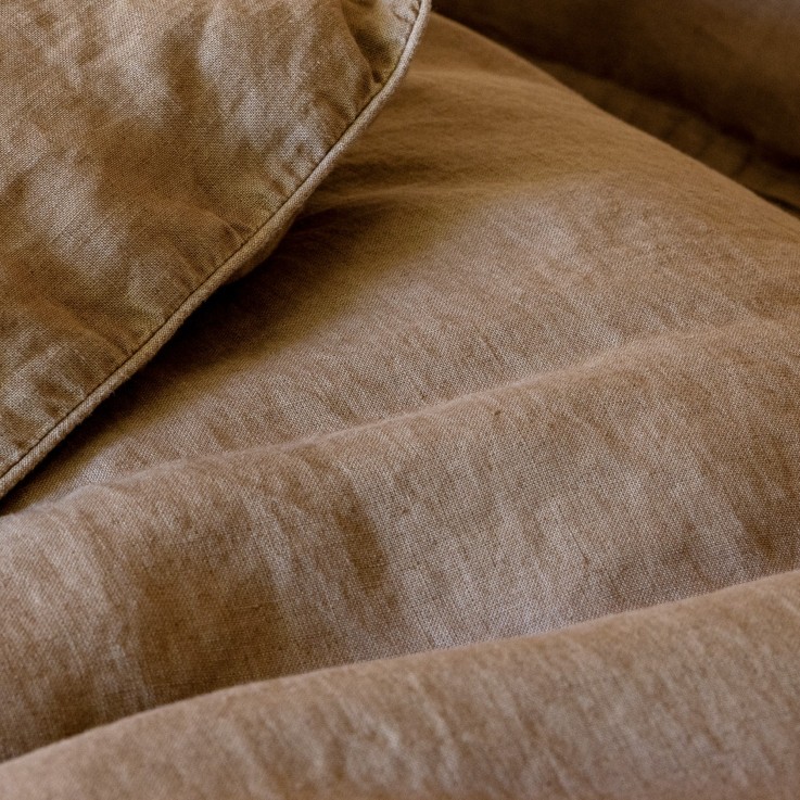 Housse de couette en chanvre lavé