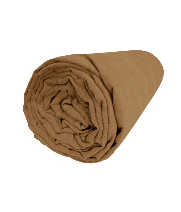 Drap housse lin lavé bonnet...