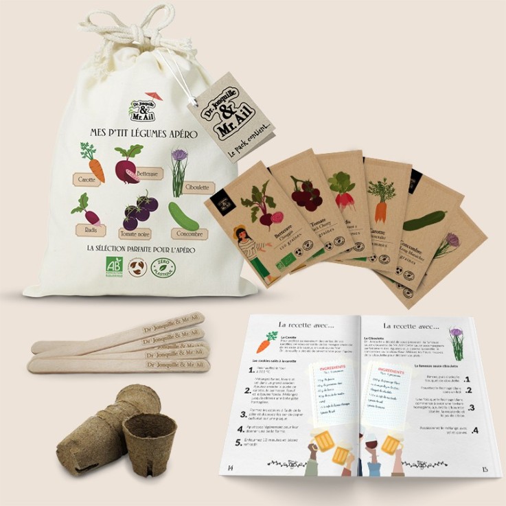 Kit de graines bio - Mes p'tits légumes apéro