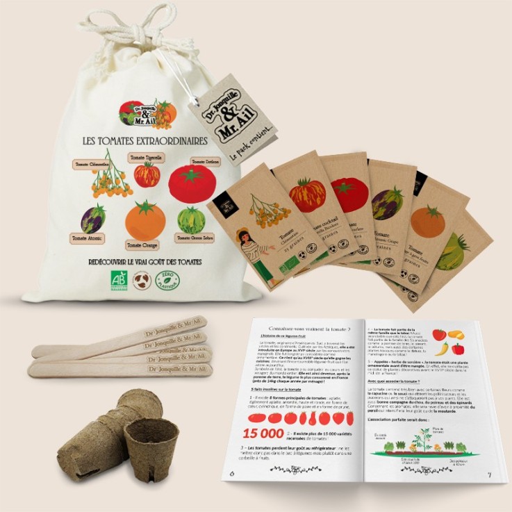 Kit de jardinage bio - Les tomates extraordinaires