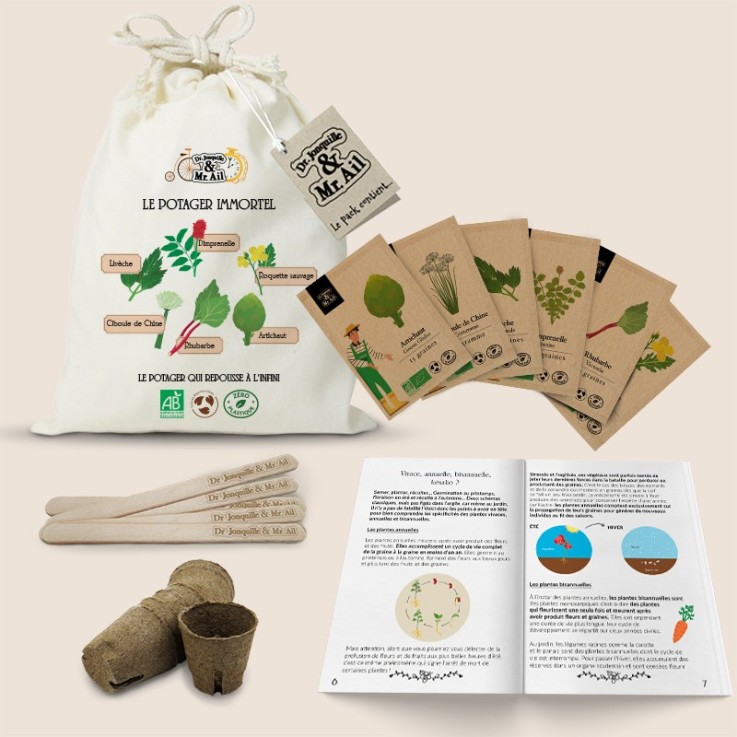 Kit de jardinage bio - Le potager immortel