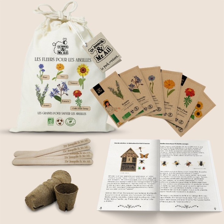 Kit de graines bio - Les fleurs pour les abeilles