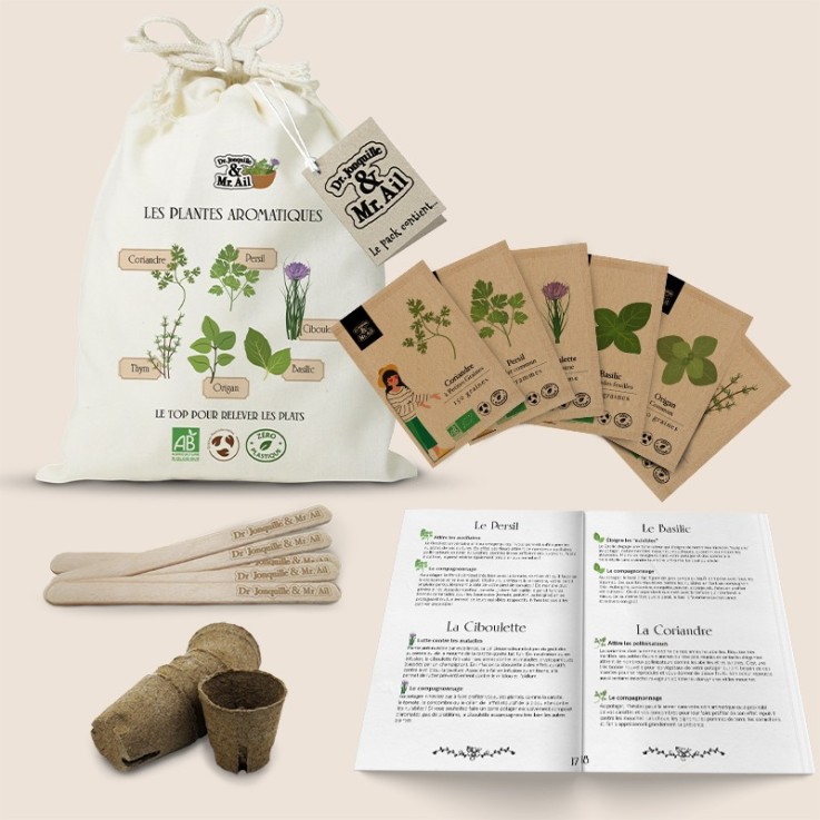 Kit de graines bio - Les plantes aromatiques