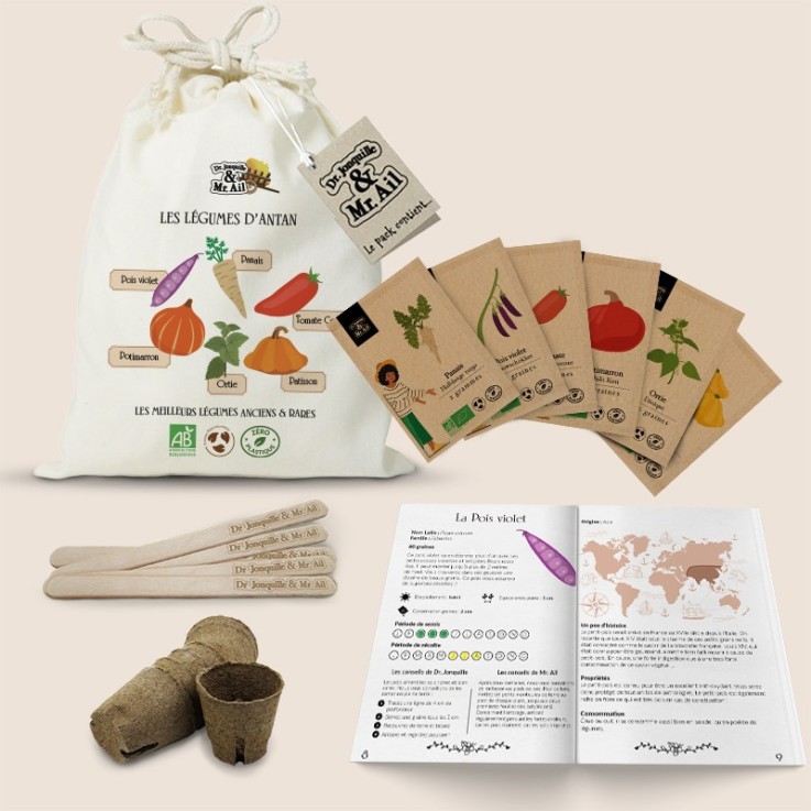 Kit de graines bio - Les légumes d'antan