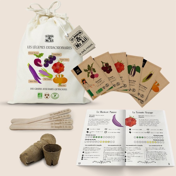 Kit de graines bio - Les légumes extraordinaires