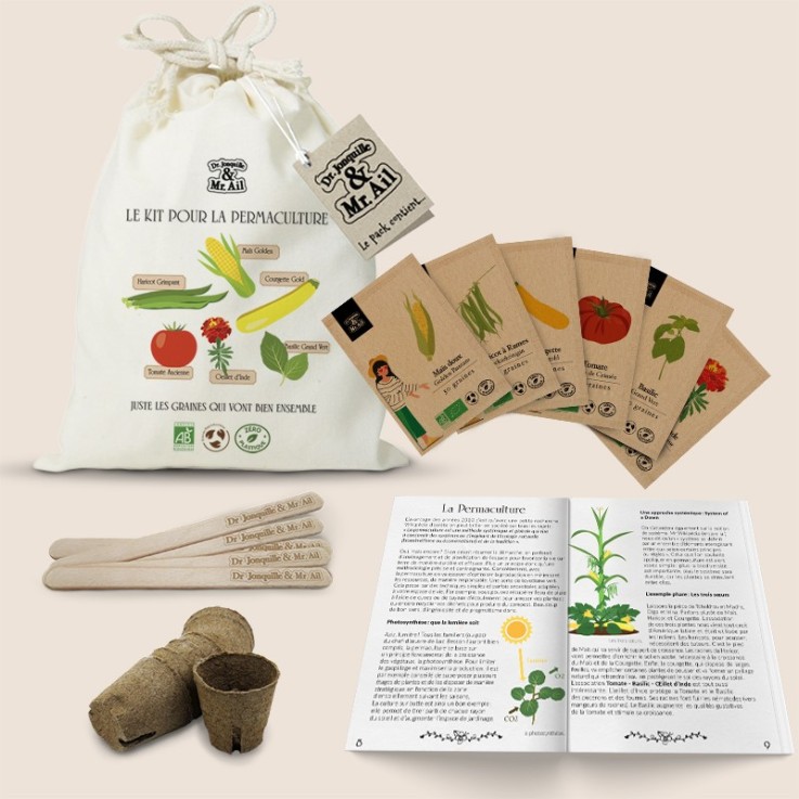 Kit de graines bio pour la permaculture