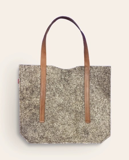 Sac en laine artisanale Lana gris