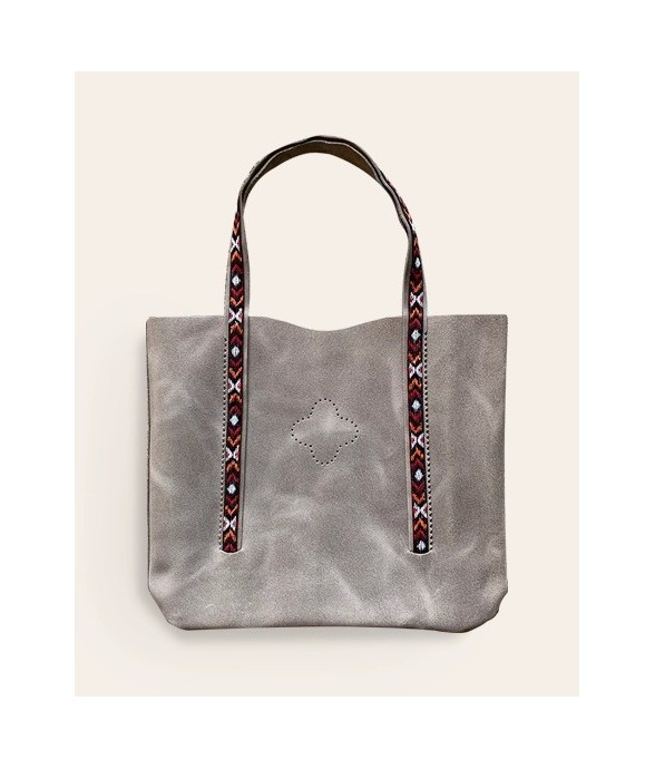 Sac en cuir Tenere sable