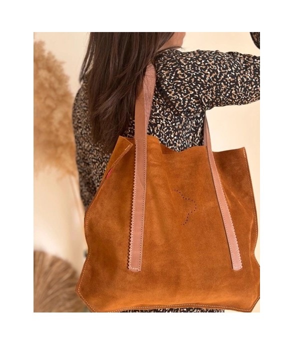 Sac en cuir Liva sable