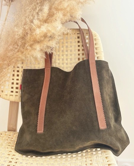 Sac en cuir Liva vert