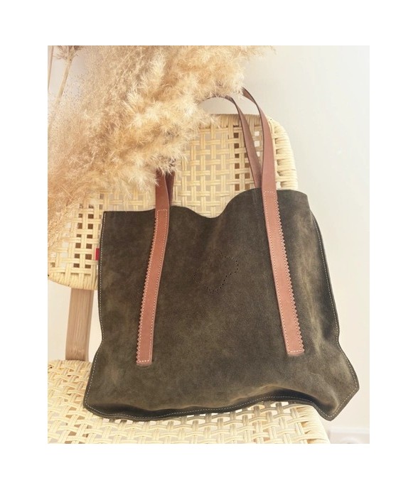 Sac en cuir Liva vert