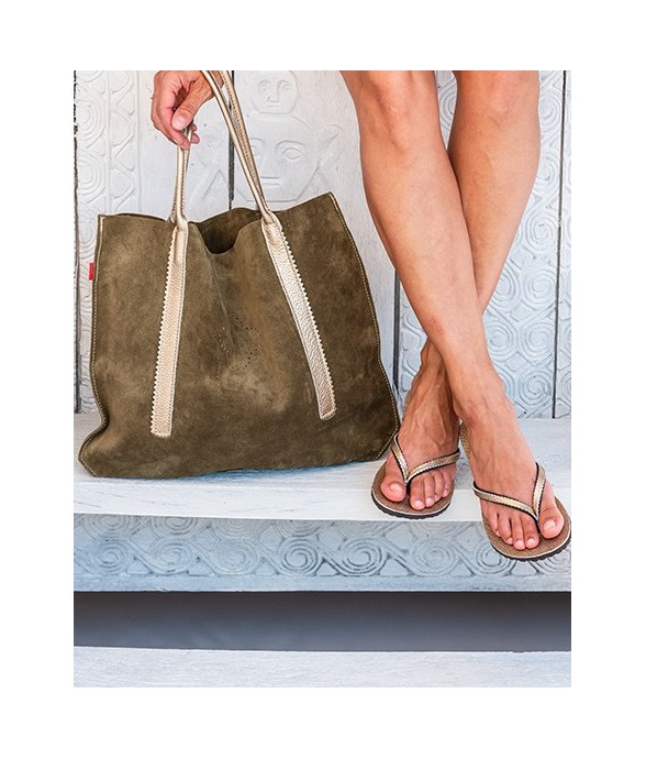 Sac en cuir Lora vert