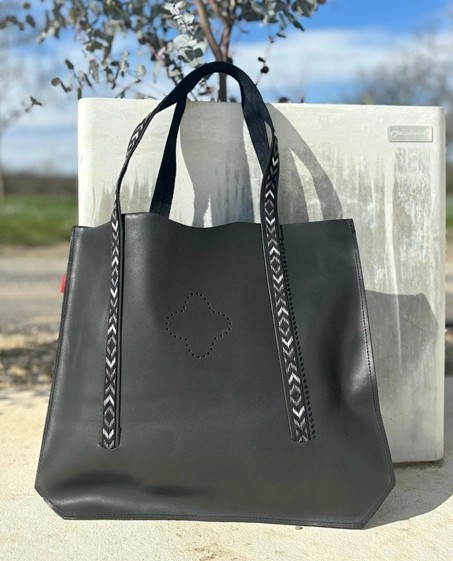 Sac en cuir Tenere vert