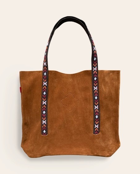 Sac en cuir Tenere taupe