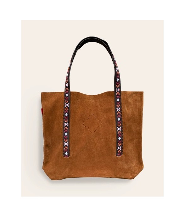 Sac en cuir Tenere taupe