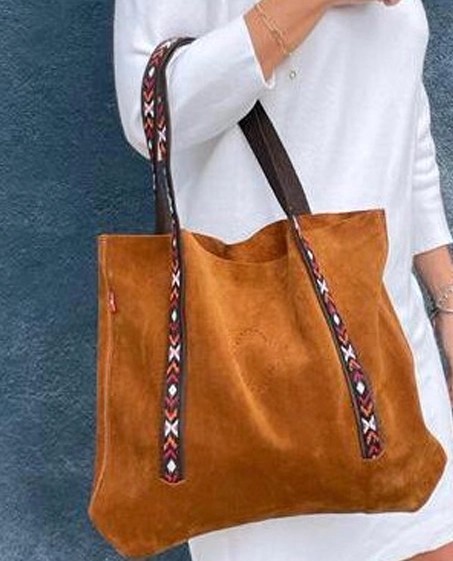Sac en cuir Tenere taupe