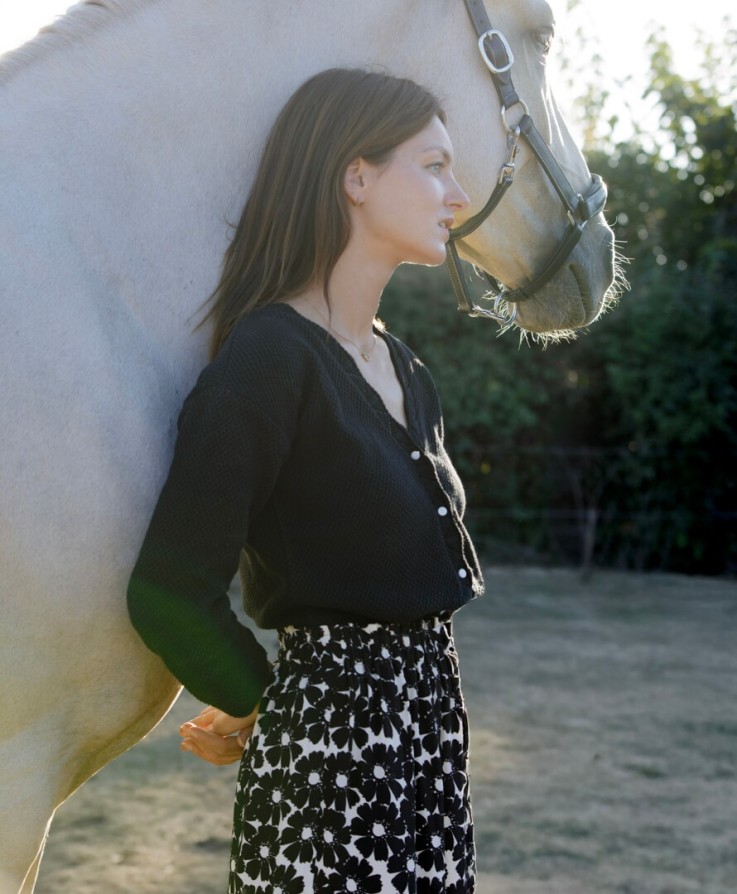 Gilet Mélio Noir Coton Bio