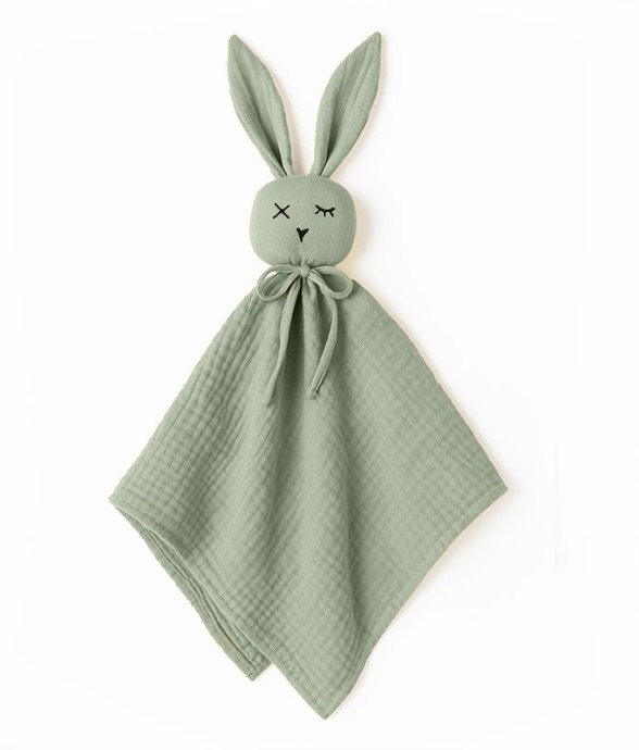 Doudou Lange Vert en Coton Bio