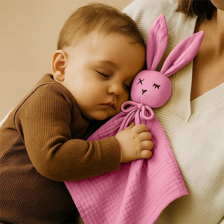 Doudou Lange Rose en Coton Bio