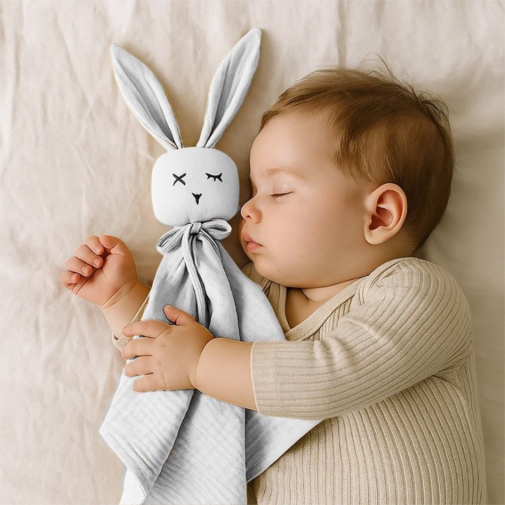 Doudou Lange Blanc en Coton Bio