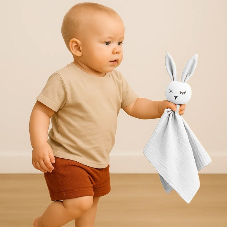 Doudou Lange Blanc en Coton Bio