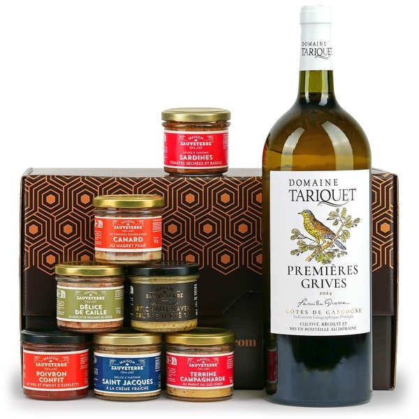 Coffret gourmand Le panier Apéro entre amis (8 produits)