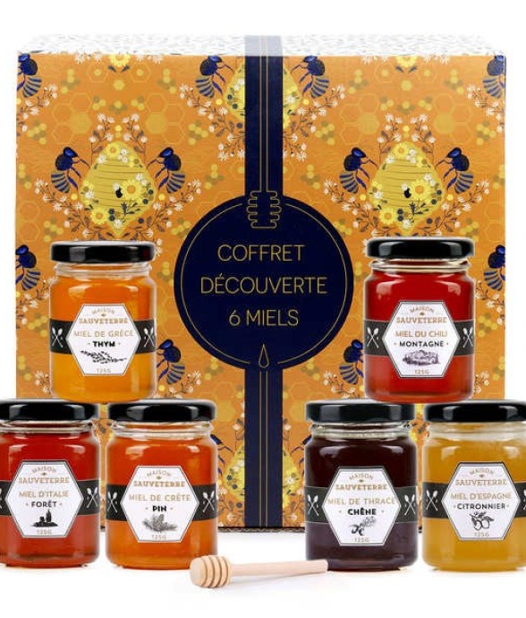 Assortiment de 6 miels du...