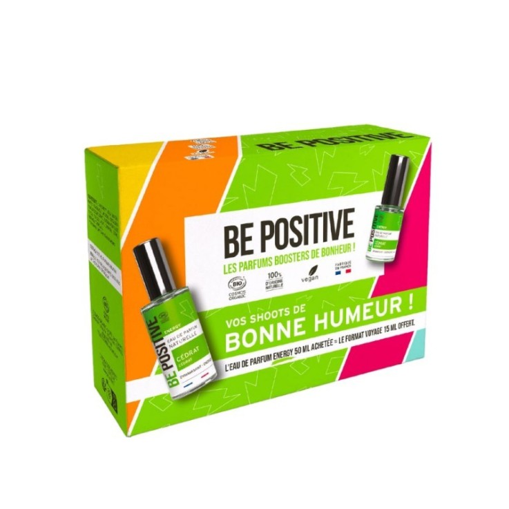 Coffret eau de parfum certifiée bio Energy - Cédrat (50ml & 15ml)