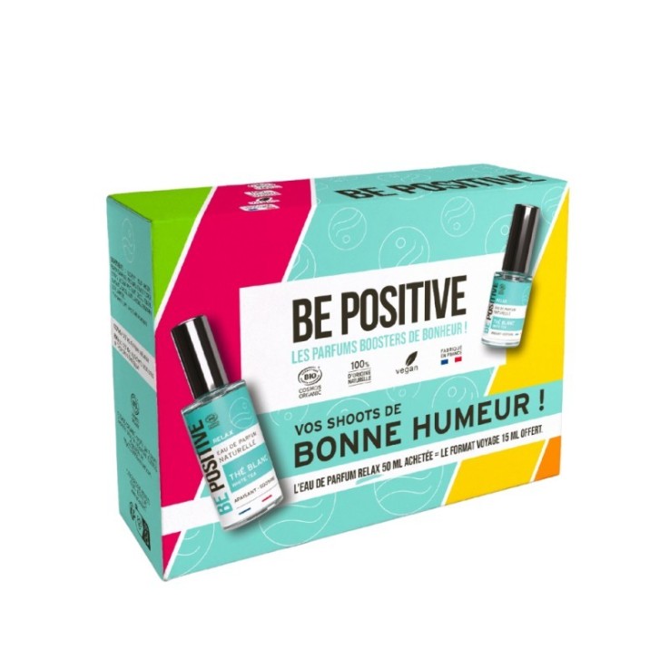 Coffret eau de parfum certifiée bio Relax - Thé blanc (50ml & 15ml)